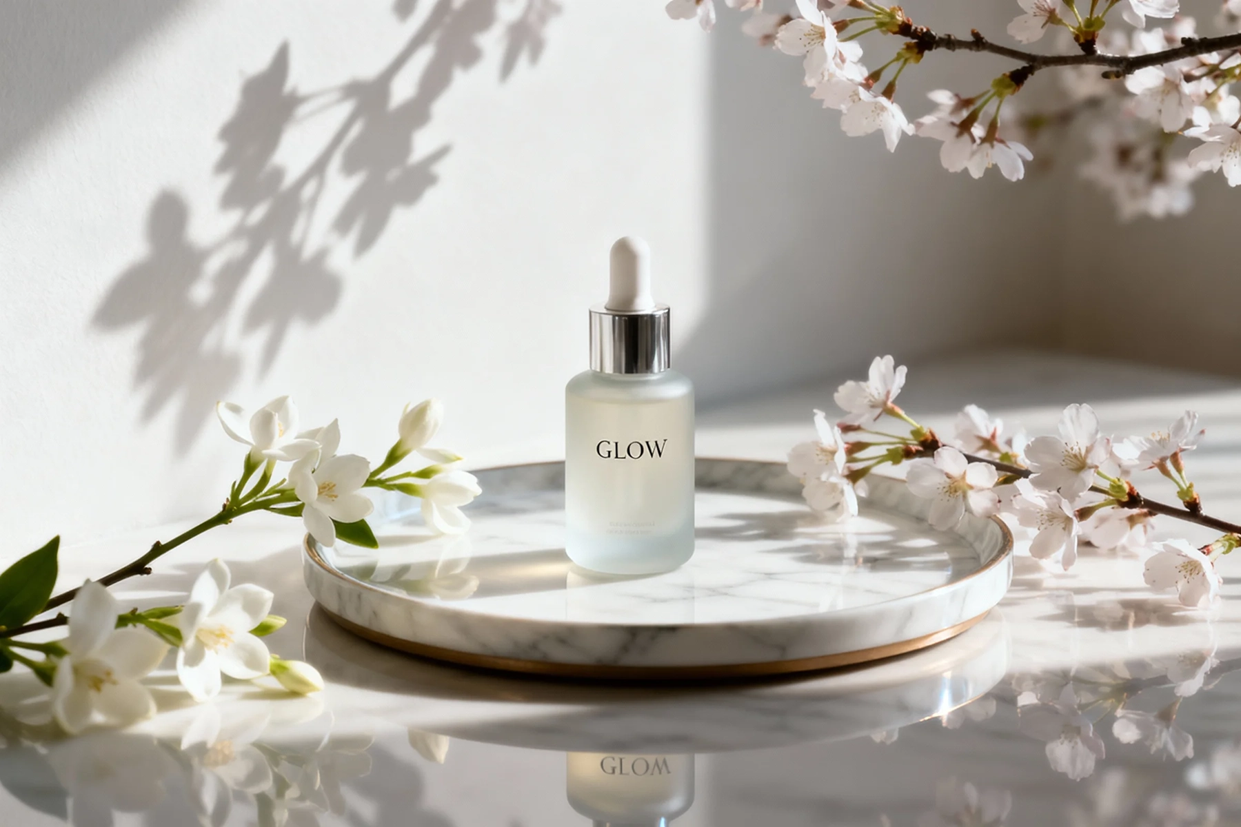 Luxury skincare product photography