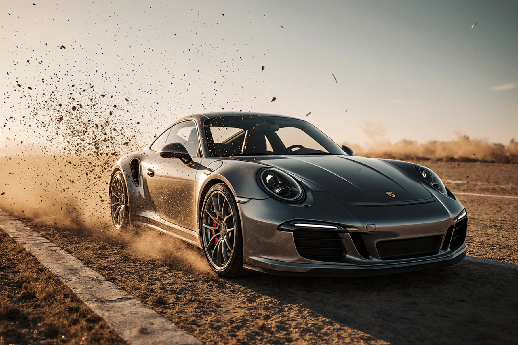 High-speed Porsche 911 racing action